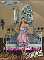 Aniversário dos sonhos repleto de gemidos