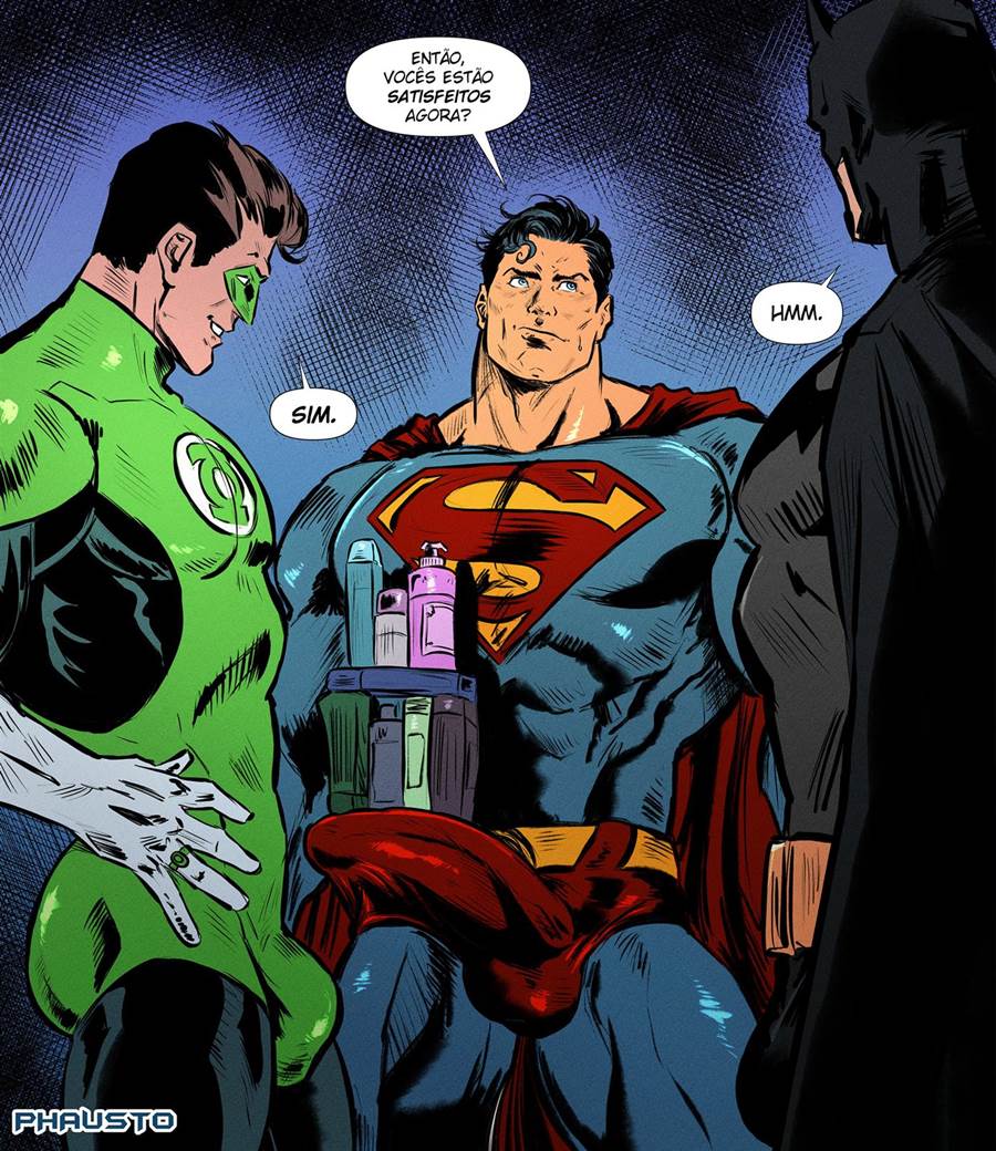 Batman comendo Superman - Hentai Gay, HQs e Quadrinhos Eroticos - Foto 33