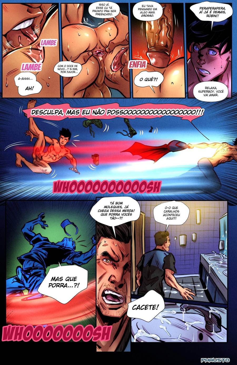 Batman comendo Superman - Hentai Gay, HQs e Quadrinhos Eroticos - Foto 19