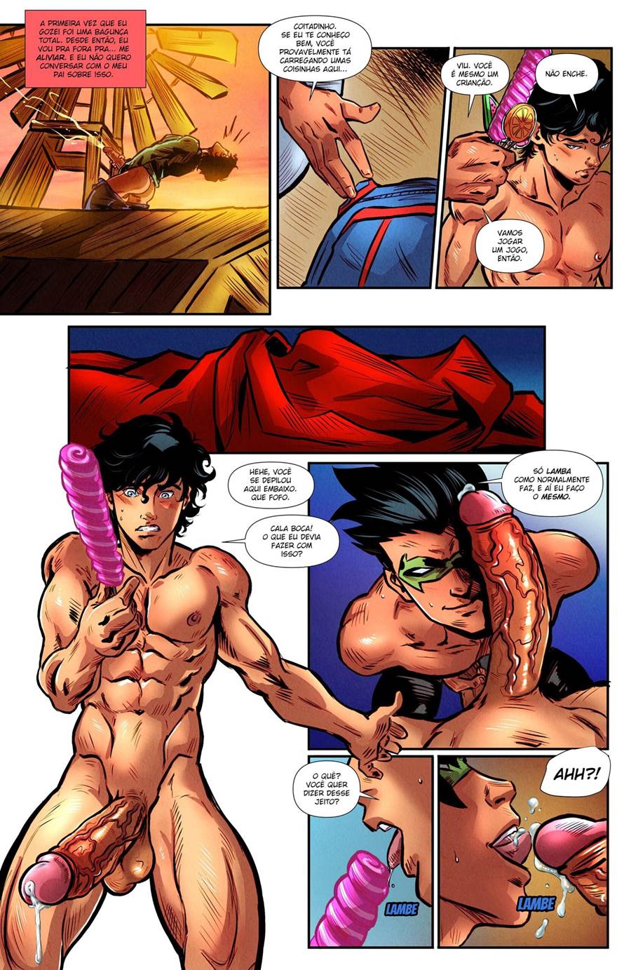 Batman comendo Superman - Hentai Gay, HQs e Quadrinhos Eroticos - Foto 13